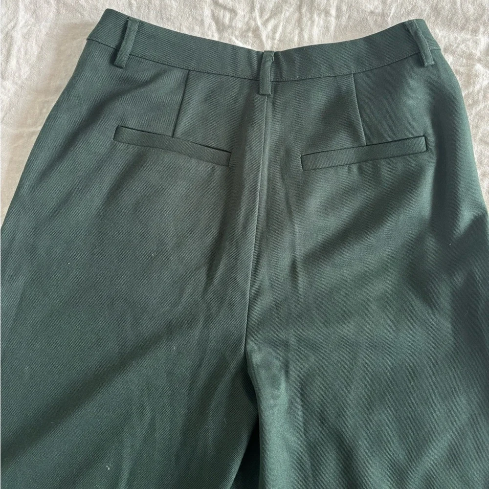 NWT Wide leg dark green trousers - Picture 3 of 5